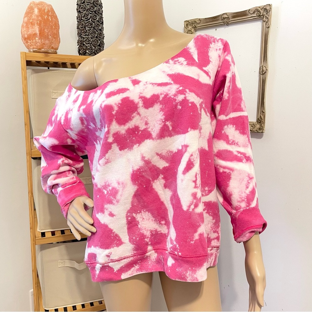 Custom Upcycled Off Shoulder Pullover